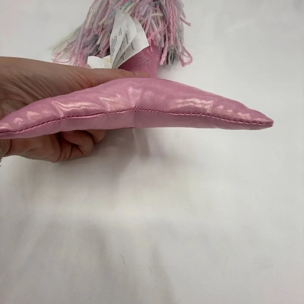 Cynthia Rowley Mermaid Doll Pink Glitter Tail Pastel Yarn Hair Plush Toy